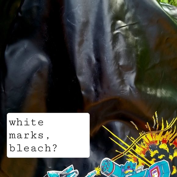 Vintage 1984 Transformers Black Hooded Raincoat Children's Size 7 Soundwave OBO - Picture 10 of 16